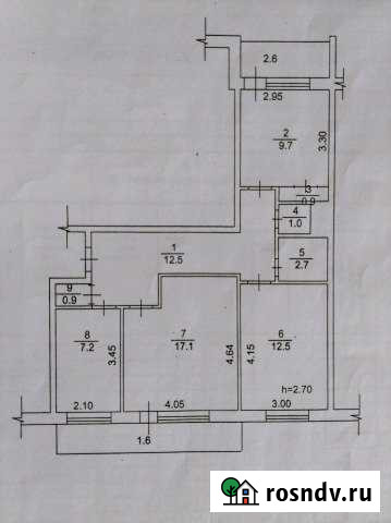 3-комнатная квартира, 68 м², 6/9 эт. на продажу в Стрежевом Стрежевой - изображение 1