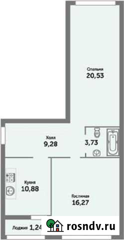 2-комнатная квартира, 61 м², 3/9 эт. на продажу в Зеленоградске Зеленоградск - изображение 1