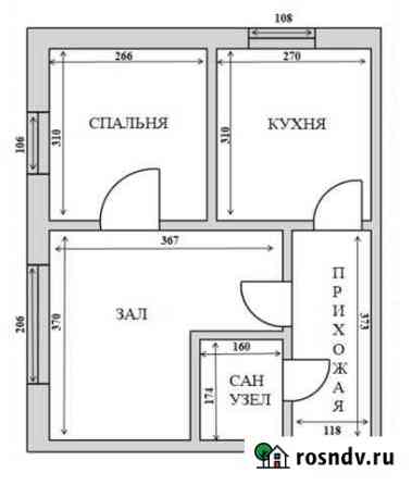 2-комнатная квартира, 40 м², 2/2 эт. на продажу в Камешково Камешково