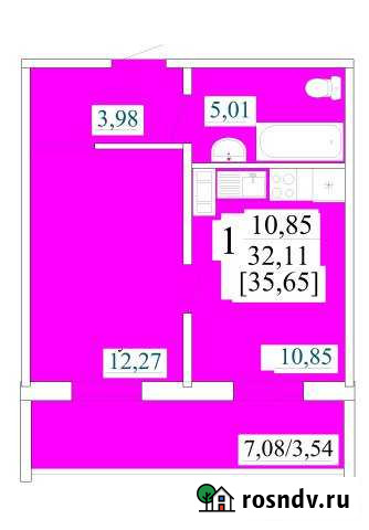 1-комнатная квартира, 35 м², 7/10 эт. на продажу в Магнитогорске Магнитогорск - изображение 1