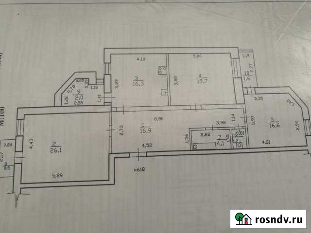 3-комнатная квартира, 100 м², 4/6 эт. на продажу в Забайкальске Забайкальск - изображение 1