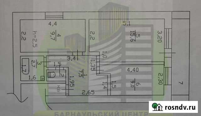 2-комнатная квартира, 46 м², 1/2 эт. на продажу в Сибирском Сибирский - изображение 1