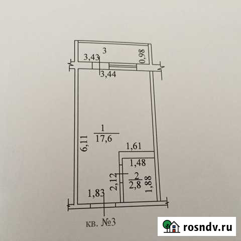 Квартира-студия, 20 м², 1/5 эт. на продажу в Канаше Канаш - изображение 1