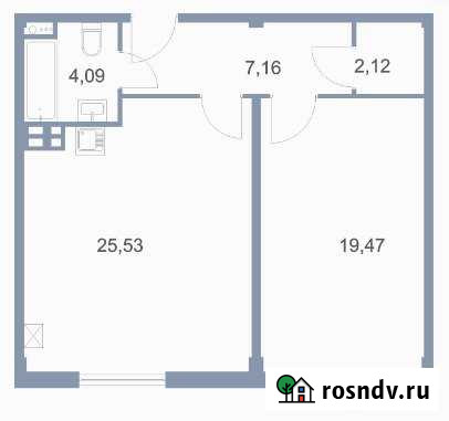 1-комнатная квартира, 58 м², 1/6 эт. на продажу в Дубовом Дубовое - изображение 1