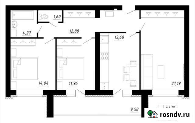 3-комнатная квартира, 84 м², 7/9 эт. на продажу в Салавате Салават - изображение 1