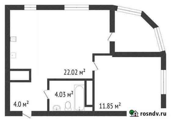 1-комнатная квартира, 42 м², 2/19 эт. на продажу в Тобольске Тобольск