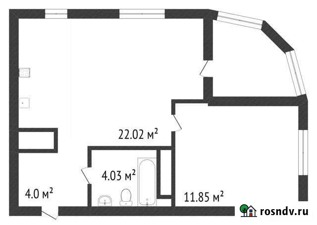 1-комнатная квартира, 42 м², 2/19 эт. на продажу в Тобольске Тобольск - изображение 1