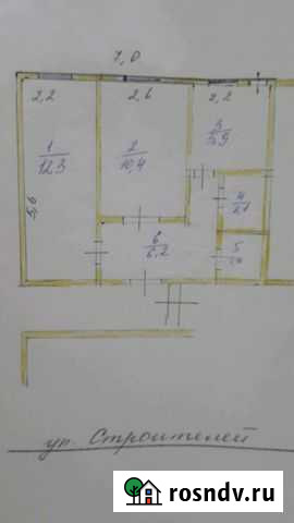 2-комнатная квартира, 38 м², 2/2 эт. на продажу в Колышлее Колышлей - изображение 1