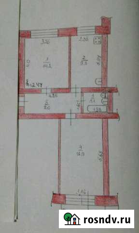 2-комнатная квартира, 53 м², 2/4 эт. на продажу в Касимове Касимов - изображение 1