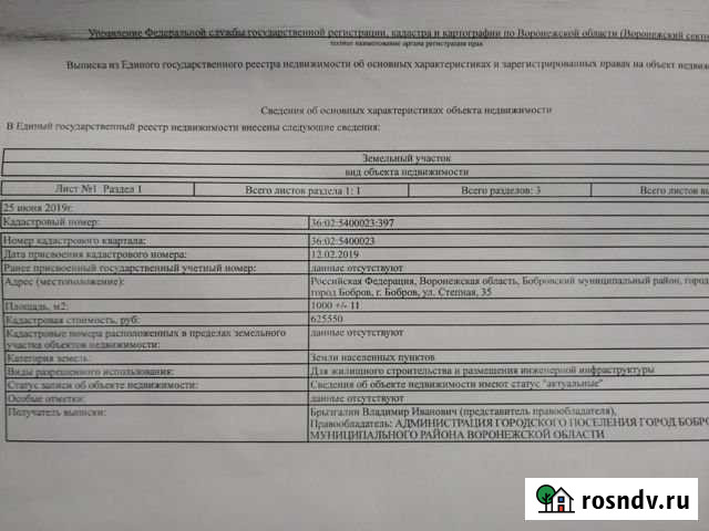 Участок ИЖС 10 сот. в аренду в Боброве Бобров - изображение 1