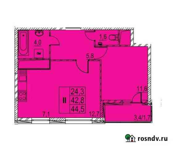 2-комнатная квартира, 44 м², 23/25 эт. на продажу в Одинцово Одинцово