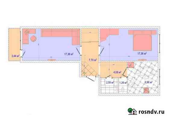 2-комнатная квартира, 64 м², 10/10 эт. на продажу в Белгороде Белгород