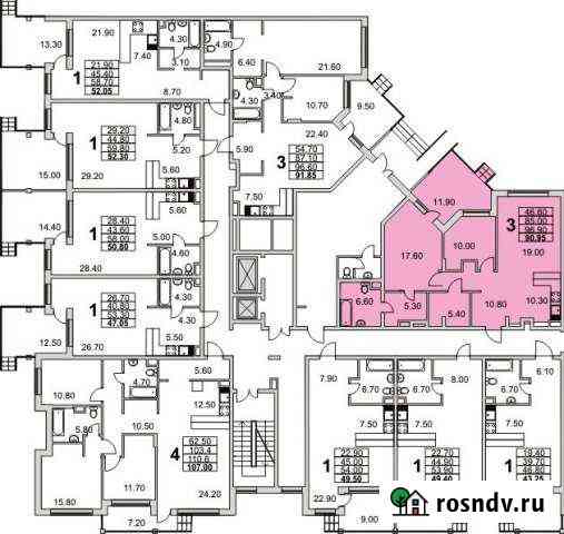 3-комнатная квартира, 100 м², 1/6 эт. на продажу в Долгопрудном Долгопрудный