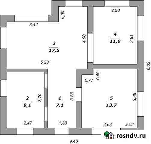 Коттедж 116 м² на участке 16 сот. на продажу в Майском Белгородской области Майский