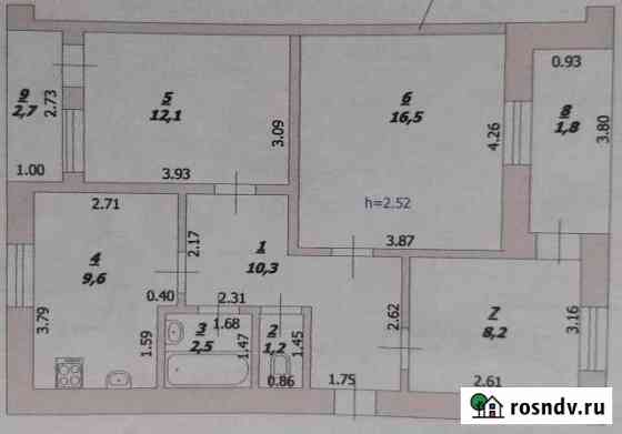 3-комнатная квартира, 60 м², 5/5 эт. на продажу в Зернограде Зерноград