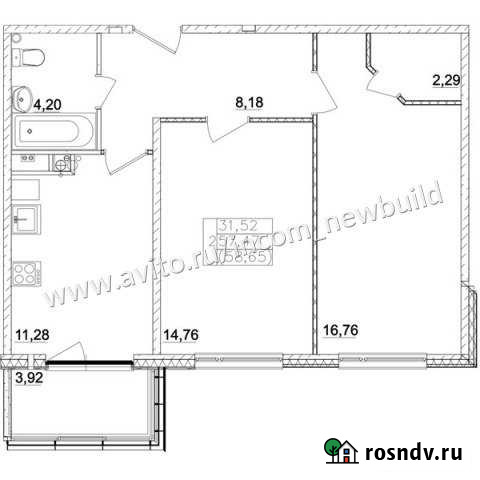 2-комнатная квартира, 57 м², 2/3 эт. на продажу в Павловской Слободе Павловская Слобода - изображение 1