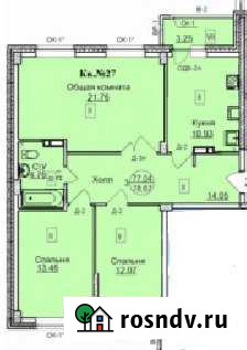 3-комнатная квартира, 78 м², 1/6 эт. на продажу в Кстово Кстово - изображение 1