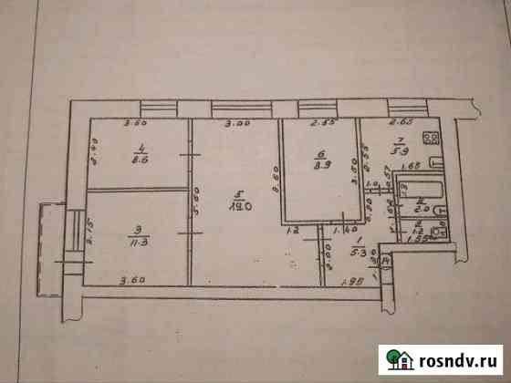 4-комнатная квартира, 62 м², 4/5 эт. на продажу в Кунгуре Кунгур