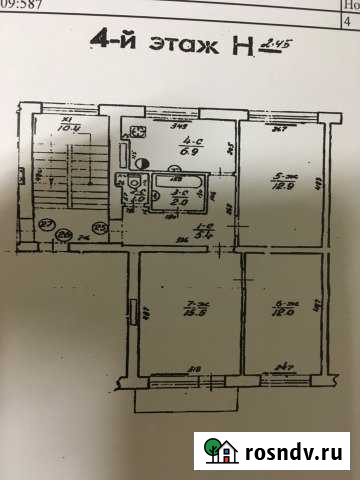 3-комнатная квартира, 56 м², 4/5 эт. на продажу в Черняховске Черняховск - изображение 1