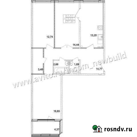 3-комнатная квартира, 79 м², 1/3 эт. на продажу в Павловской Слободе Павловская Слобода - изображение 1