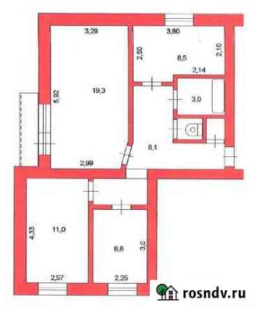 3-комнатная квартира, 59 м², 3/3 эт. на продажу в Варне Варна