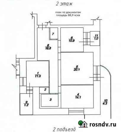 3-комнатная квартира, 91 м², 2/10 эт. на продажу в Сосновоборске Красноярского края Сосновоборск