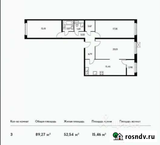 Своб. планировка, 88.7 кв.м., 17/25 эт. Люберцы - изображение 1