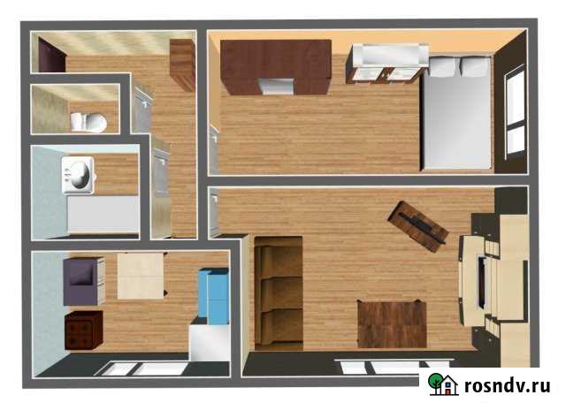 2-комнатная квартира, 43 м², 2/2 эт. на продажу в Буинске Буинск - изображение 1