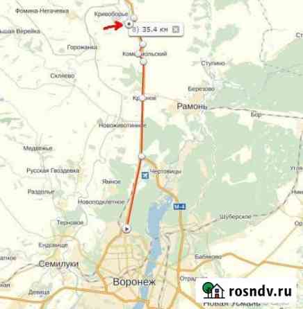Участок СНТ, ДНП 100 сот. на продажу в Рамони Рамонь