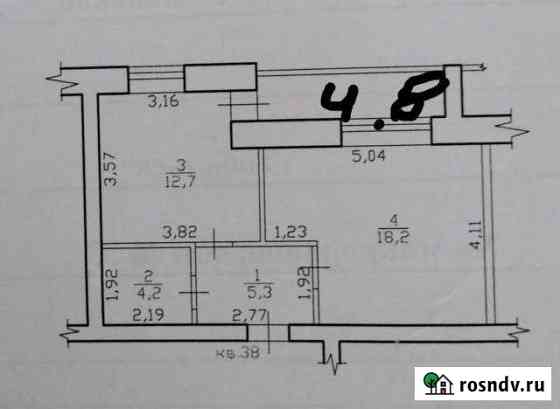 1-комнатная квартира, 40 м², 5/5 эт. на продажу в Тобольске Тобольск