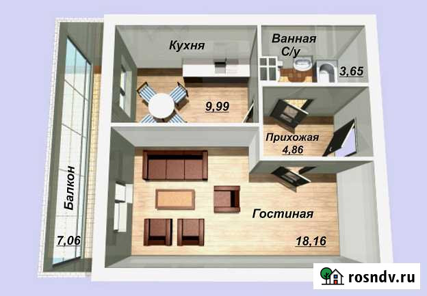 1-комнатная квартира, 38 м², 6/10 эт. на продажу в Заречном Свердловской области Заречный - изображение 1
