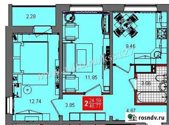 2-комнатная квартира, 45 м², 7/17 эт. на продажу в Кургане Курган