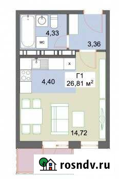 1-комнатная квартира, 27 м², 5/10 эт. на продажу в Петрозаводске Петрозаводск - изображение 1