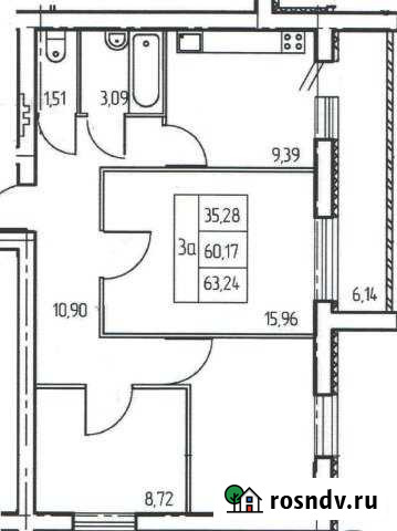 3-комнатная квартира, 63 м², 2/5 эт. на продажу в Белебее Белебей - изображение 1