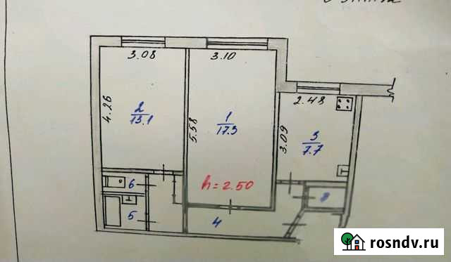 2-комнатная квартира, 53 м², 6/9 эт. на продажу в Асбесте Асбест - изображение 1