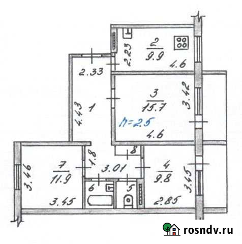 3-комнатная квартира, 67 м², 1/9 эт. на продажу в Печоре Печора - изображение 1