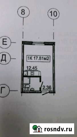 Квартира-студия, 17 м², 2/10 эт. в аренду на длительный срок в Нижнем Новгороде Нижний Новгород - изображение 1