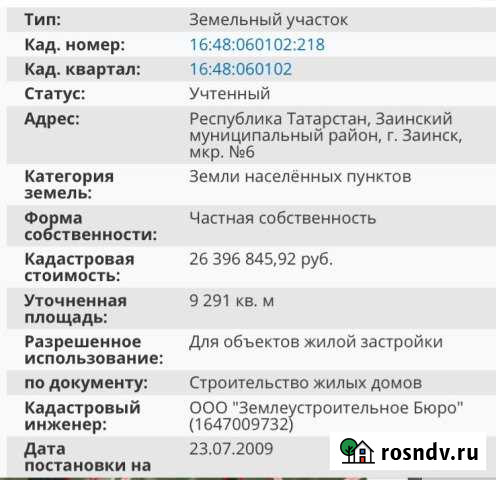 Участок ИЖС 92 сот. на продажу в Заинске Заинск - изображение 1