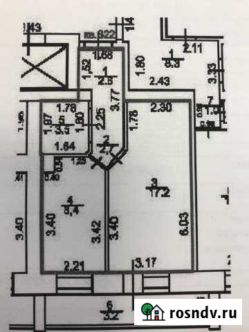 1-комнатная квартира, 38 м², 3/9 эт. на продажу в Медведево Медведево - изображение 1