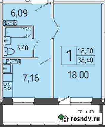 1-комнатная квартира, 38 м², 9/17 эт. на продажу в Томске Томск