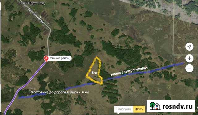 Участок СНТ, ДНП 2640 сот. в аренду в Омске Омск - изображение 1