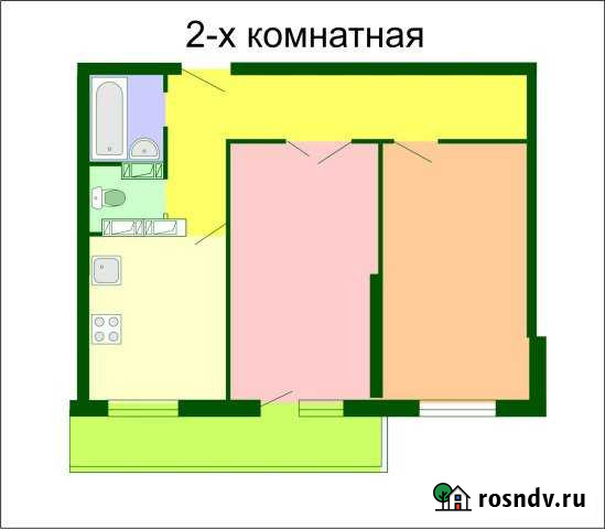 2-комнатная квартира, 58 м², 9/10 эт. на продажу в Волжском Волгоградской области Волжский - изображение 1