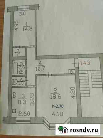 2-комнатная квартира, 58 м², 4/5 эт. на продажу в Новом Уренгое Новый Уренгой