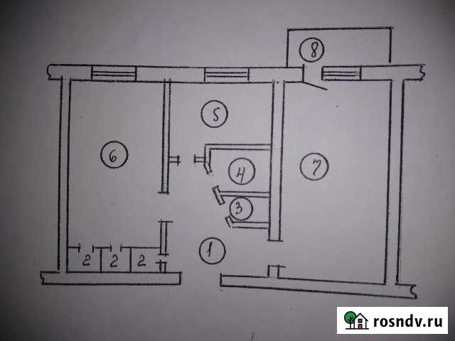 2-комнатная квартира, 44 м², 3/5 эт. на продажу в Боровичах Боровичи - изображение 1