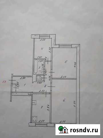 3-комнатная квартира, 63 м², 1/5 эт. на продажу в Шебекино Шебекино - изображение 1
