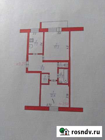 2-комнатная квартира, 50 м², 3/5 эт. на продажу в Каменке Пензенской области Каменка - изображение 1