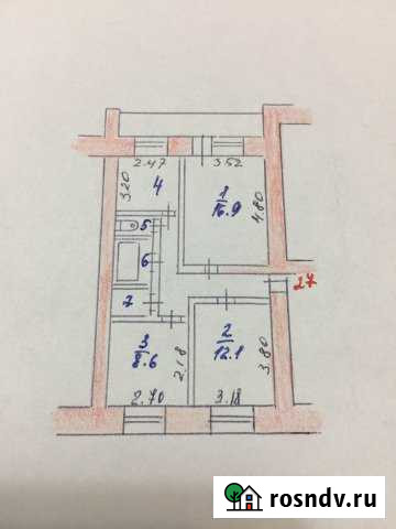 3-комнатная квартира, 60 м², 4/5 эт. на продажу в Константиновском Ярославской области Константиновский - изображение 1