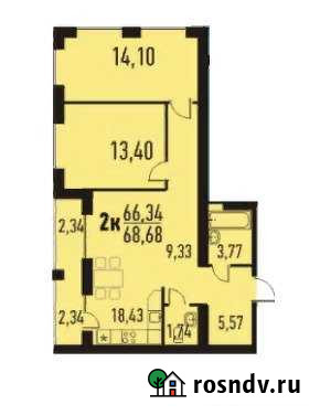 2-комнатная квартира, 68 м², 9/9 эт. на продажу в Томске Томск - изображение 1