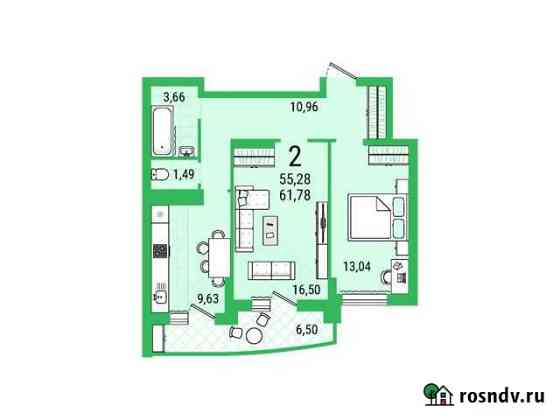 2-комнатная квартира, 61 м², 2/25 эт. на продажу в Энгельсе Энгельс
