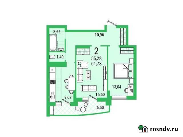 2-комнатная квартира, 61 м², 2/25 эт. на продажу в Энгельсе Энгельс - изображение 1